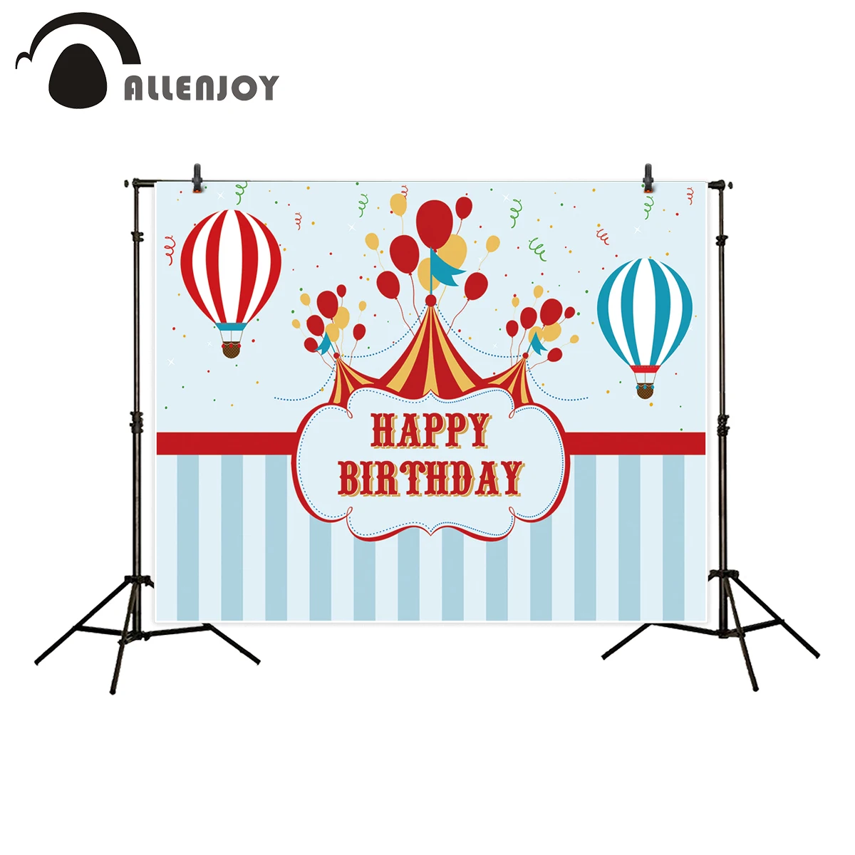 Allenjoy цирковые настенные украшения Баннеры День рождения воздушные шары точки