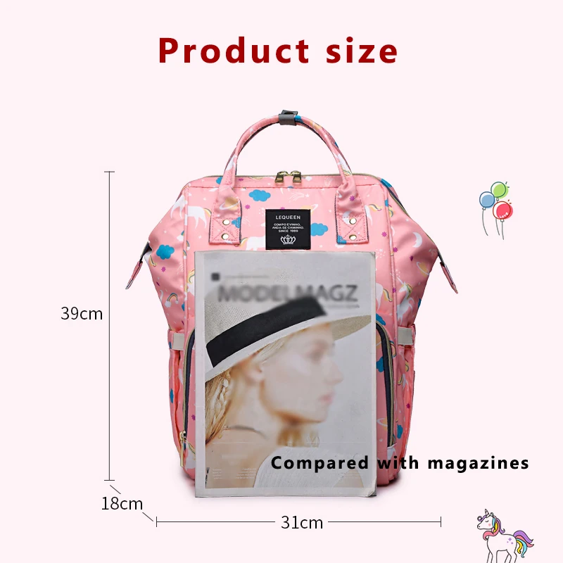 lequeen Large Capacity Maternity bag Baby Bag Mummy bag Multifunctional Diaper Bag Travel Backpack Nursing Bag Baby Care handbag