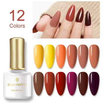 

BORN PRETTY Pumpkin Series Gel Nail Polish 6ml Soak Off UV Gel Semi-permanant Base Coat Matte Top Coat Nail Art Varnish