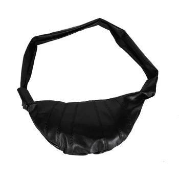 

Summer retro one-shoulder cross-chest bag with foreign air pleats designed by a niche dumpling bag with croissant simple lady me