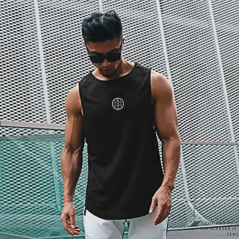 Muscle Mesh Tank Top Sport Fitness Workout Vest Tees Summer Casual t Shirts Blouse Quick Dry Mens Sleeveless t Shirts 