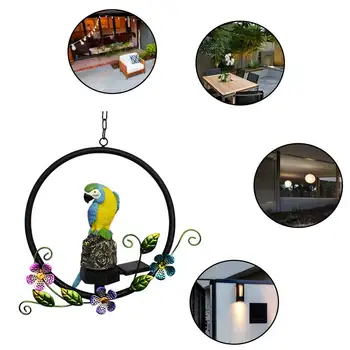 

Lawn Pathway Outdoor Garden Bird Proof Hanging Light Ornament Patio Decoration Animals Solar Powered Rechargeable Yard
