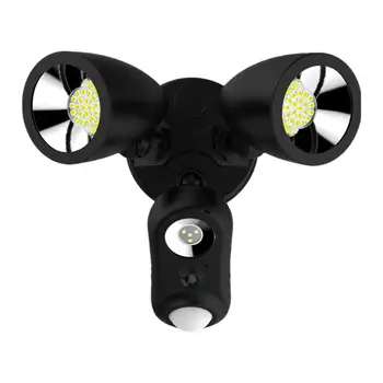 

1080P HD Wired Motion Activated Two-way Talk Floodlight Camera WIFI 1800 Lumen Intergrated Outdoor Patio Waterproof DC12V 2A