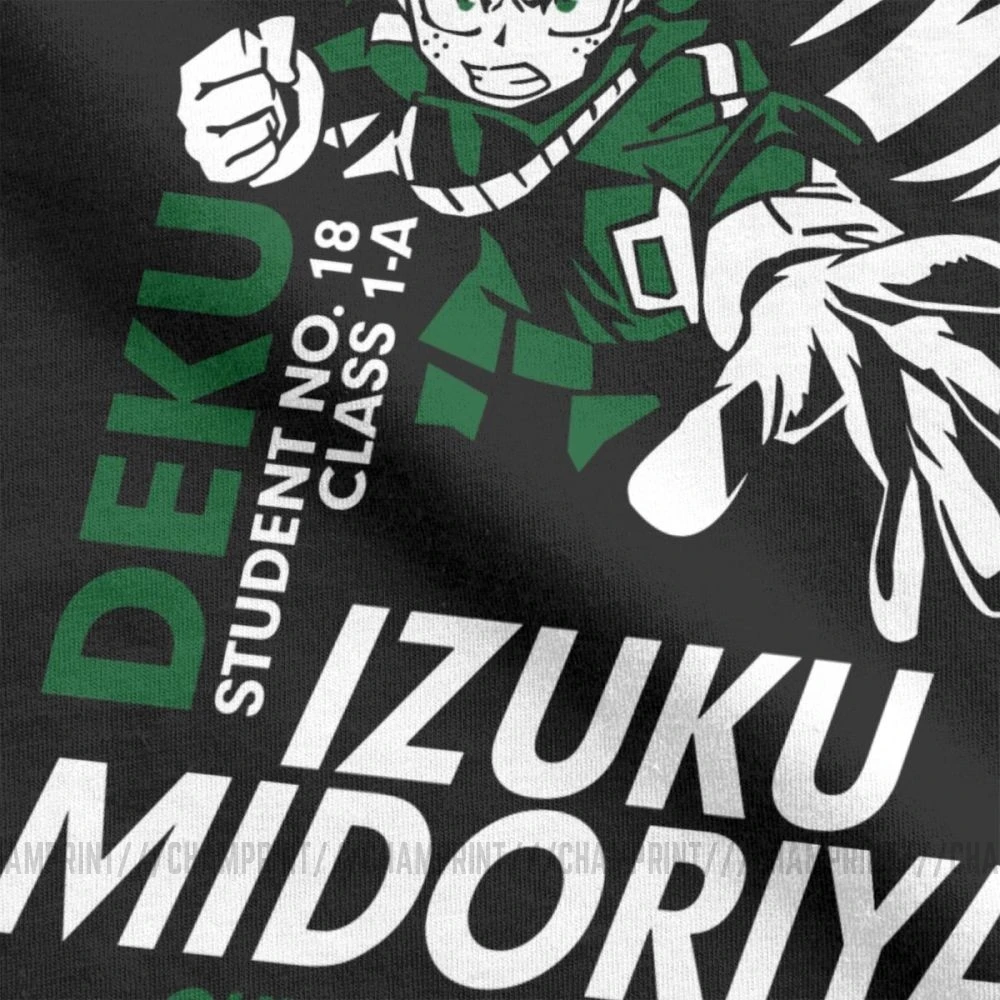 Футболки Boku с надписью No Hero Академия футболки Izuku Midoriya Deku Мужская Дизайнерская