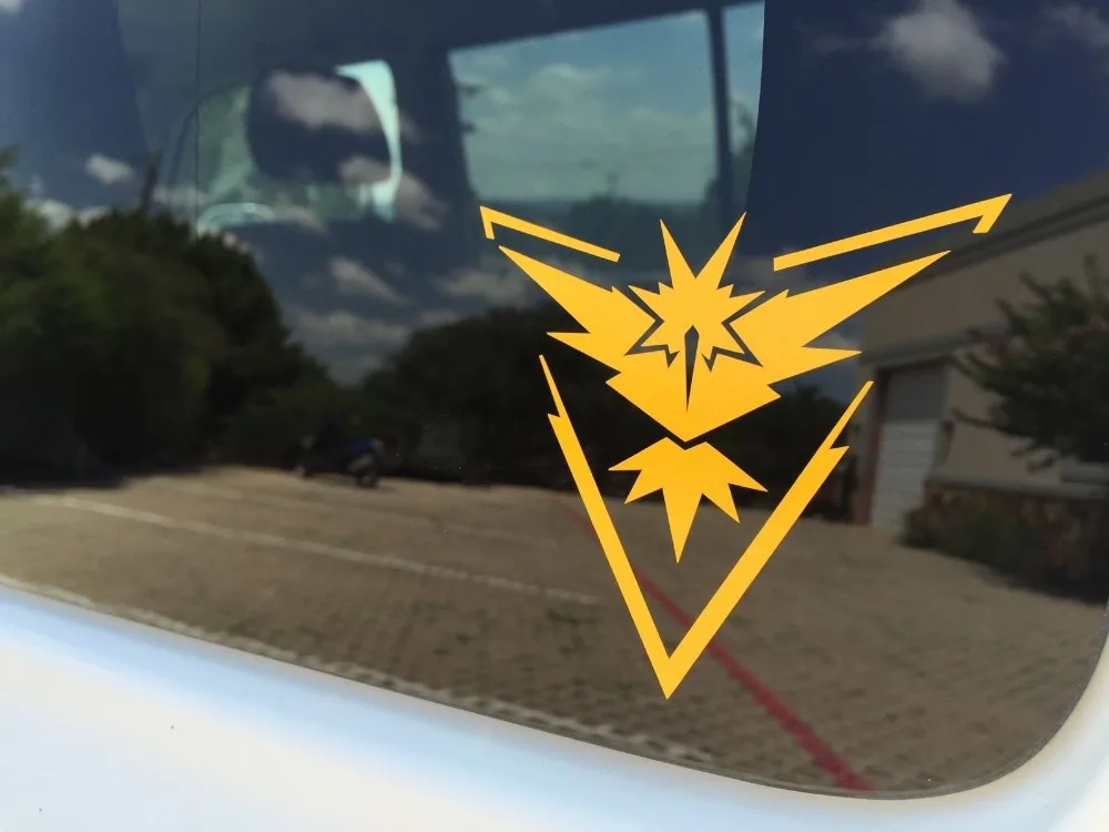 Импортные товары Светоотражающая Автомобильная наклейка Pokemon Go Camp Pokemon Articuno Автомобильная наклейка