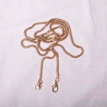 

100-120cm Snake Chain for Bags Gold Silver Metal Chains Shoulder Bag Straps Crossbody Belts Designer Purses Accessories Bag
