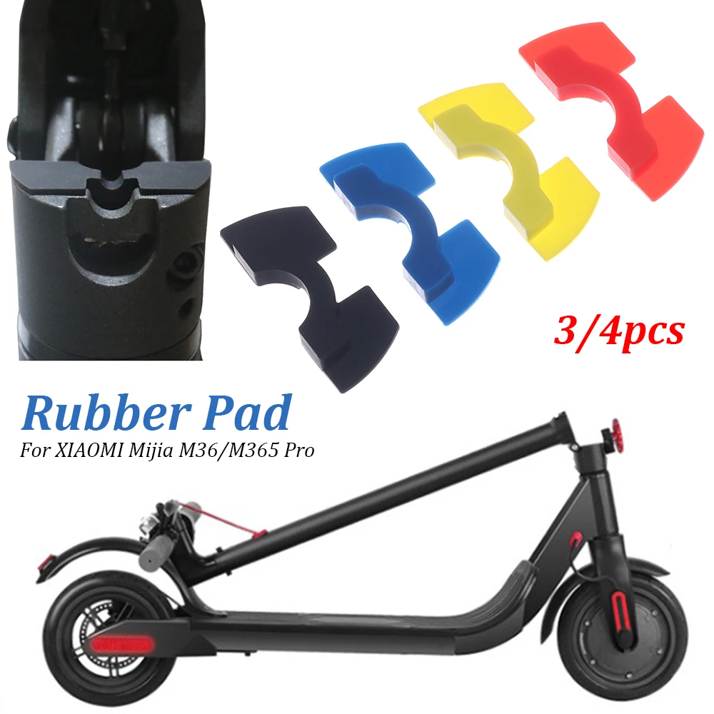 3/4 PCs Electric Scooter Front Fork Shake Reducers Avoid Damping Rubber Pad Folding Cushion for XIAOMI Mijia m36 and M365 Pro