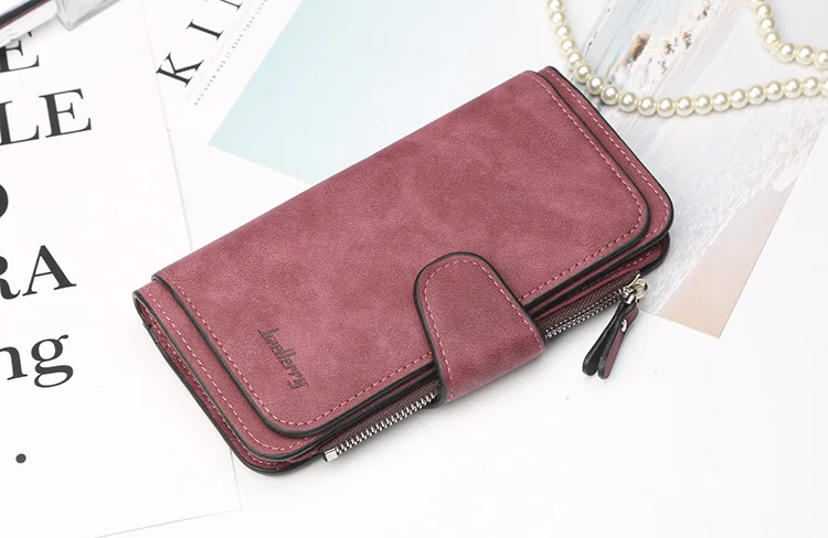 Wallet Women Leather Luxury Card Holder Clutch Casual Women Wallets Zipper Pocket Hasp Ladies Wallet Female Purse