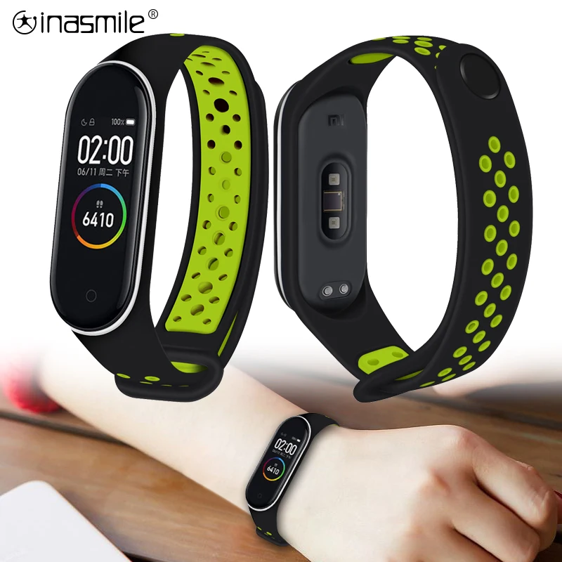 Ремешок силиконовый для смарт часов Xiaomi Mi Band 4 браслет 3 4|Смарт-аксессуары| |