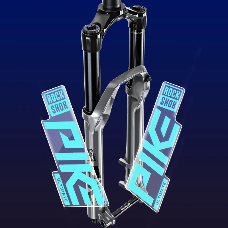 Rock Shox LYRIK 2020 ULTIMATE Mountain Bike Cycling Decal Sticker Blue Gray