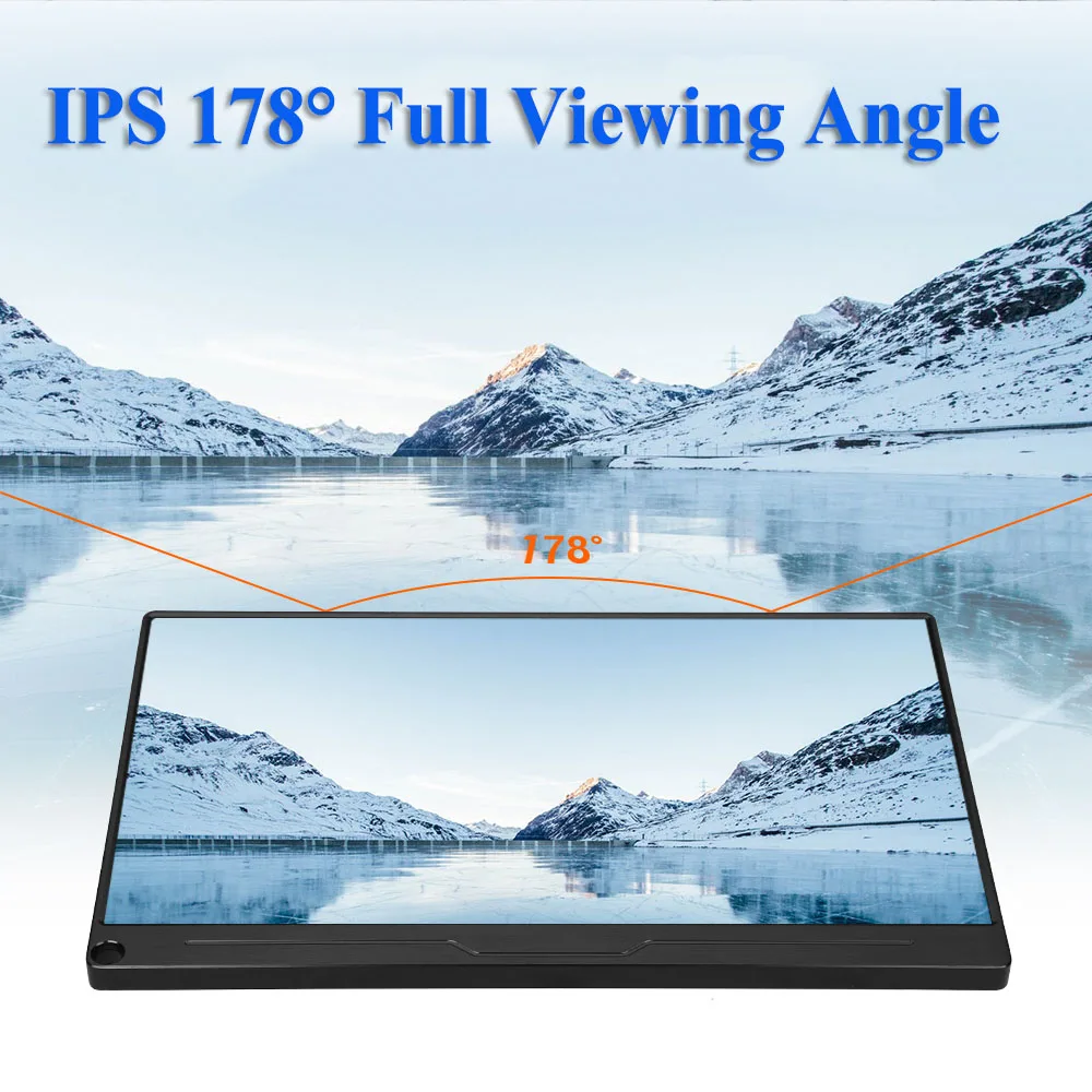 Eyoyo-޴   13.3 ġ LCD 4K UHD  C HDMI ġ IPS 1080p ÷, PS4 Ʈ ȭ Xbox ġ ̽ 