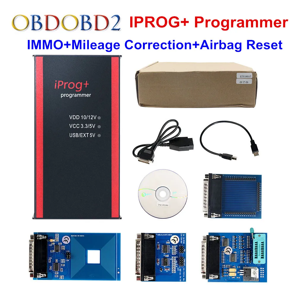 Iprog + программатор V84 поддержка IMMO коррекция пробега сброс подушки безопасности Pro