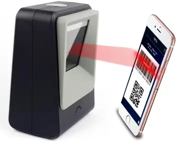 

2D QR Barcode Scanner Omnidirectional Hands-Free USB PDF-417,Data Matrix Automatic Barcode Reader