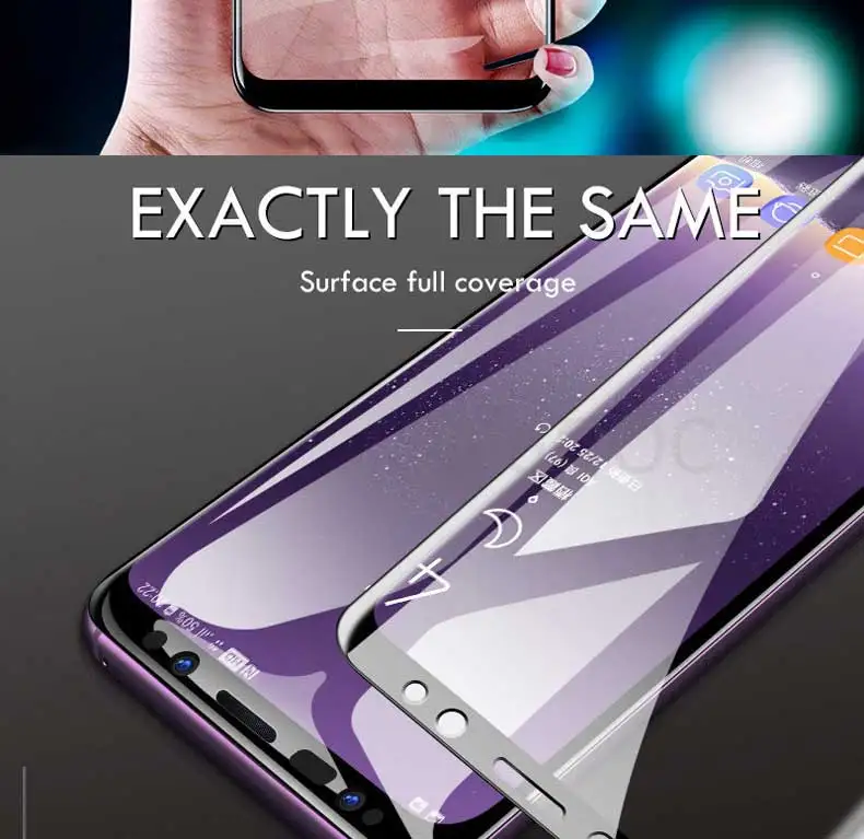 50D закругленные края Защитное стекло для samsung Galaxy Note 8 9 S7 S6 Edge S8 S9 Plus закаленное защитное стекло для экрана Защитная пленка