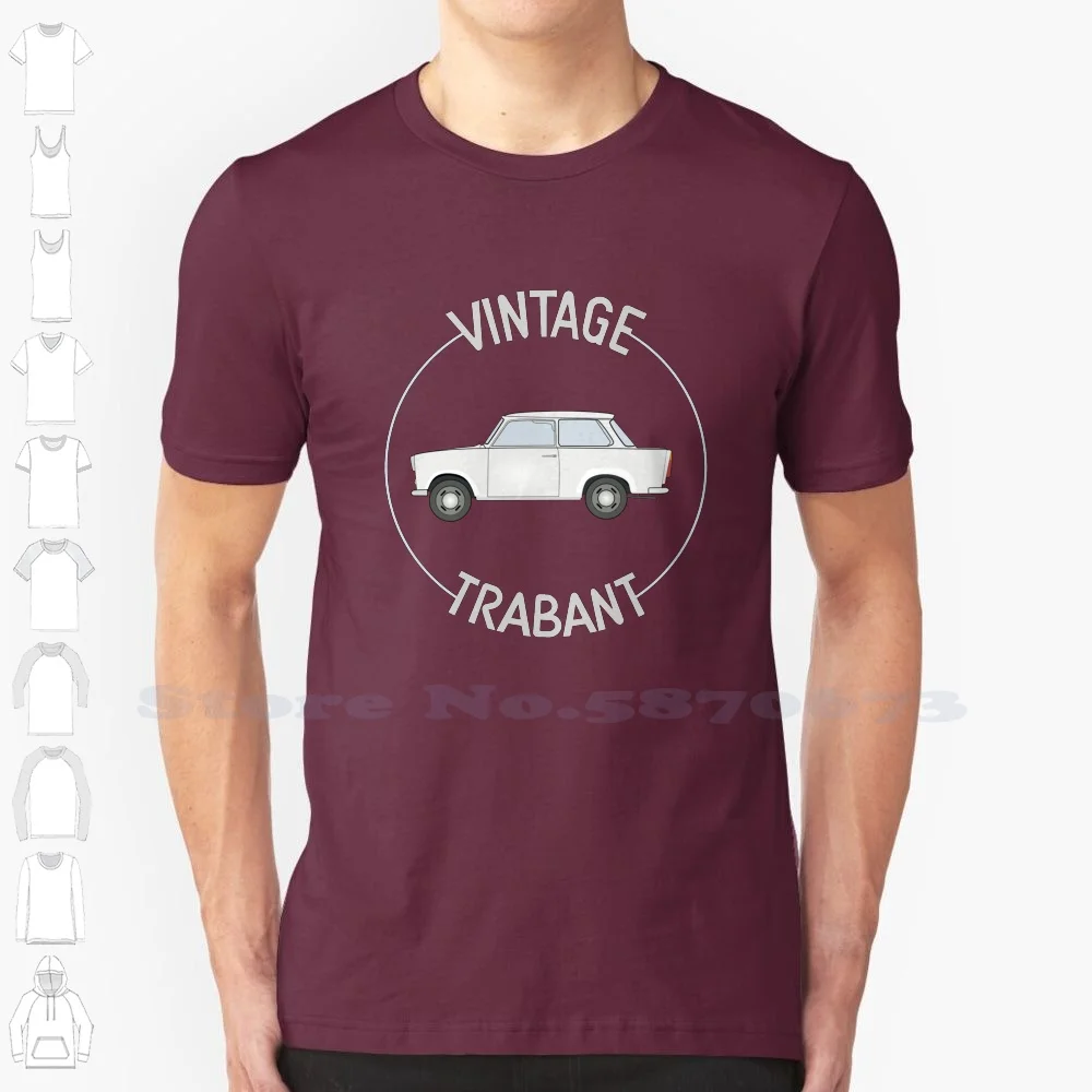 Vintage Trabant Fashion Vintage Tshirt Magliette East German Germany German Auto D'Epoca D'Epoca Classic Cars 1990 Eastern Bloc Cold War