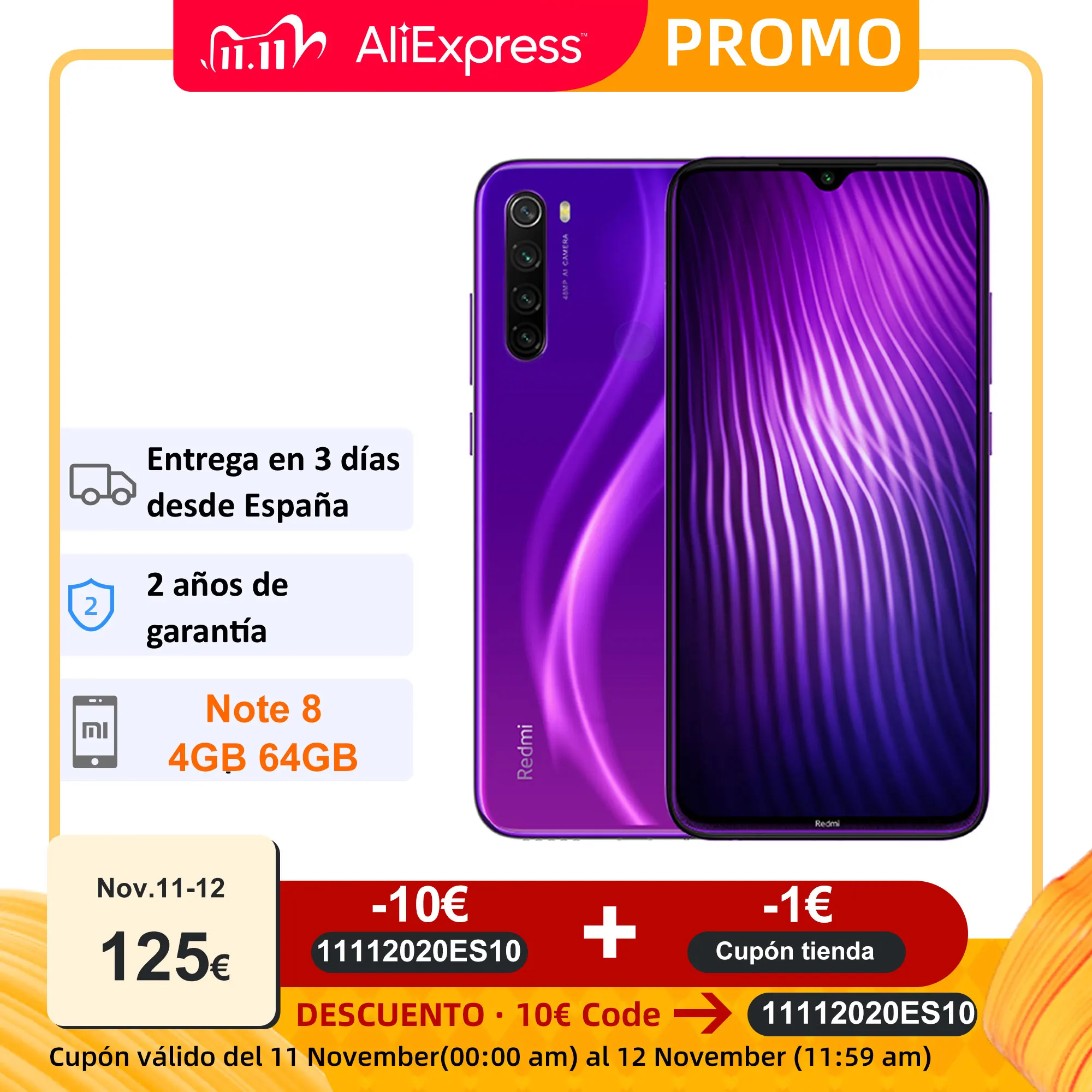 Глобальная версия Xiaomi Redmi Note 8 4GB 64GB 48MP Quad Camera Смартфон Snapdragon 665 Octa Core 6 3 &quotFHD экран