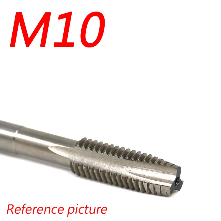M10 2 штуки HSSE M3-M18 кран для нержавеющей стали. HSS-E Метчик бит M8x1.25 SPT нарезание резьбы с кобальт-содержащий - Цвет: M10