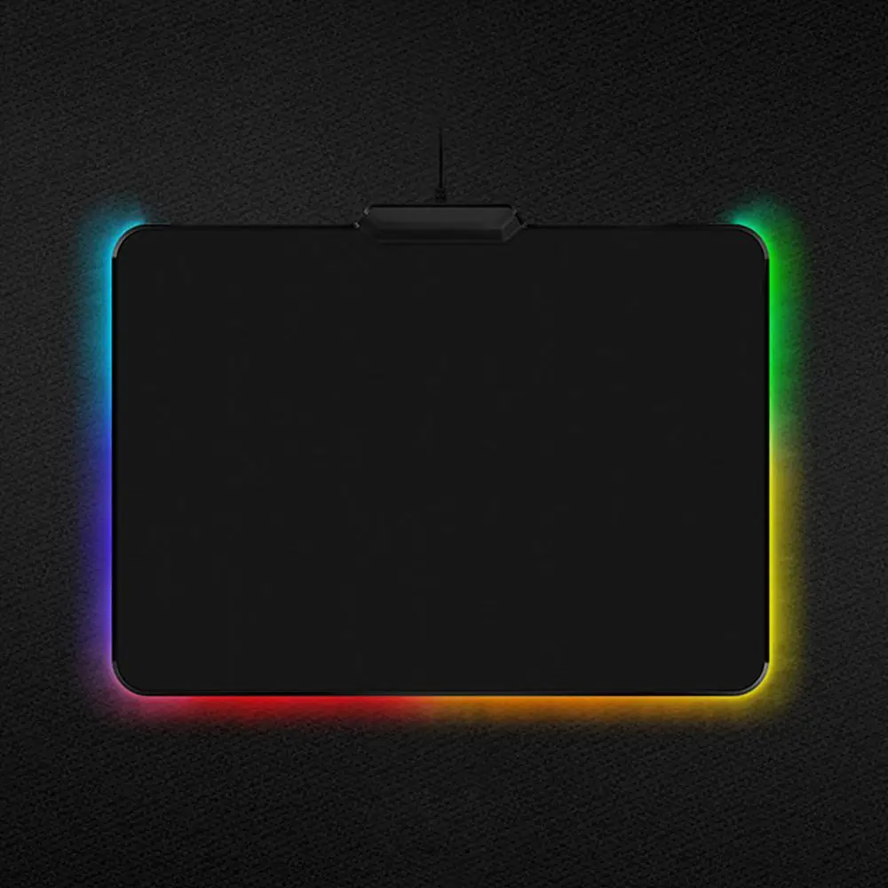 Проводной игровой коврик для мыши Vococal с RGB-подсветкой и USB нескользящий ноутбука