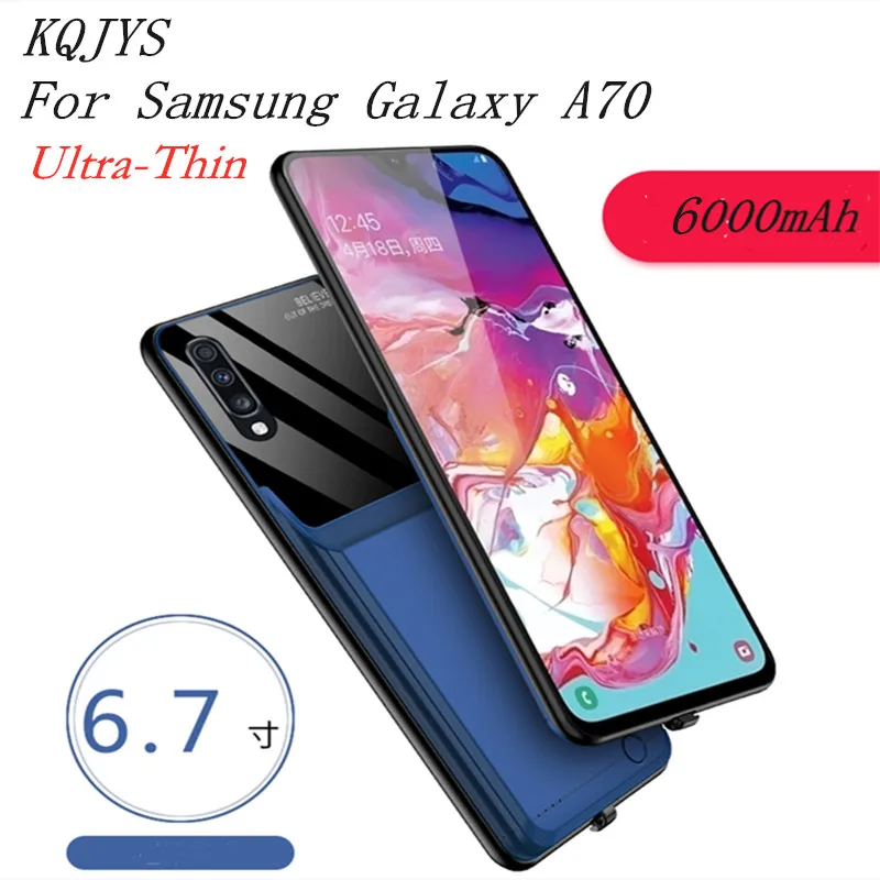 

KQJYS Portable Battery Case for Samsung Galaxy A70 Battery Charger Cases External Power Bank Charging Power Case For Galaxy A70