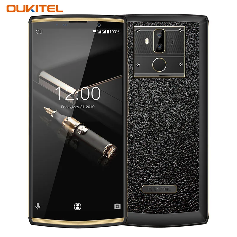 Смартфон OUKITEL K7 Pro 4G ram 64G rom 6," FHD+ 18:9 10000mAh отпечаток пальца 9 V/2A Android 9,0 MT6763 Восьмиядерный мобильный телефон - Цвет: Черный