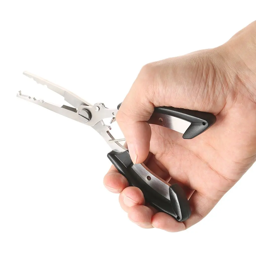 

2pcs Fishing Grip Nipper Snip TPR Handle Fish Lip Gripper Stainless Steel Cutter Fishing Lure Pincer Scissor Fishing Tool