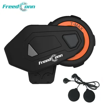 

1PC Original Freedconn T-MAX E Intercom 1000m Helmet Earphone FM Radio Bluetooth Motorcycle Speaker Headset 6 Riders Group Talk