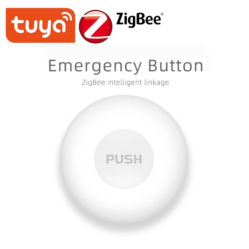 

Tuya ZigBee SOS Button Sensor Alarm Elderly Children Alarm Emergency Help Switch Tuya Smart Life App Remote Control ZigBee Hub