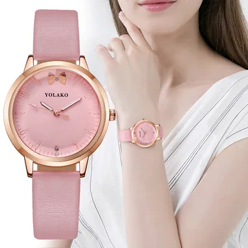 

Women watches Fashion Butterfly-knot Printed Lady's Belt Watch Digital Literal Quartz Leisure Watch Relogio Feminino Reloj Mujer