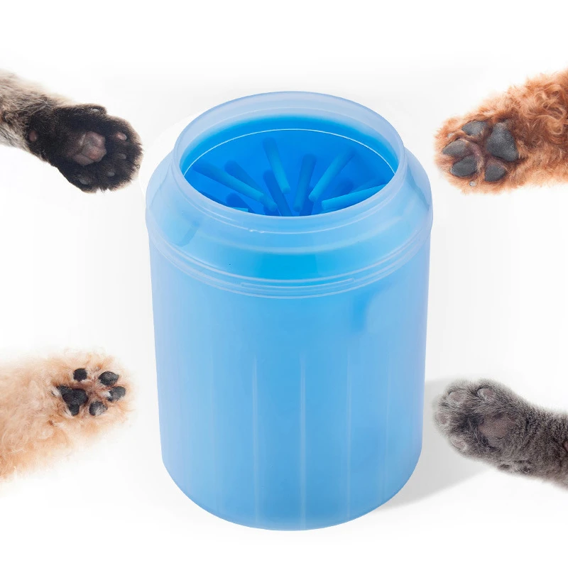 Dog Paw Cleaner Cup Soft Silicone Combs Portable Outdoor Pet Foot Washer Paw Clean Brush Quickly Wash Foot Cleaning Bucket