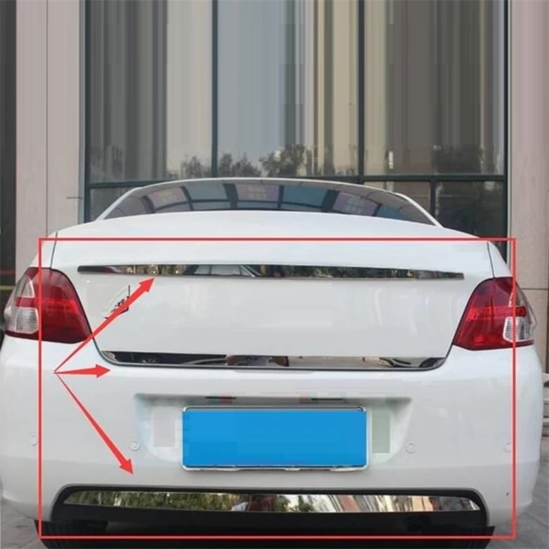 Car Automobile Decorative Wing Mirror Rear Bumper Trunk Exterior Fashion Modification Mouldings Accessory 18 19 FOR Peugeot 301