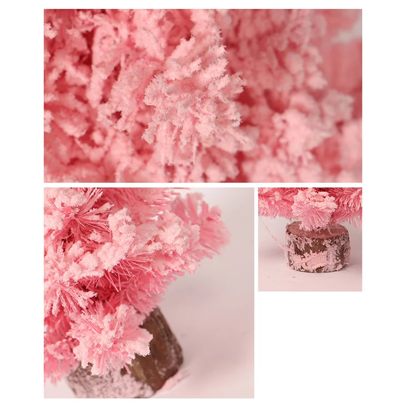 

PVC Artificial Mini Christmas Tree Ornaments Holiday Party Home Decoration Mini Stimulation Tree Plant
