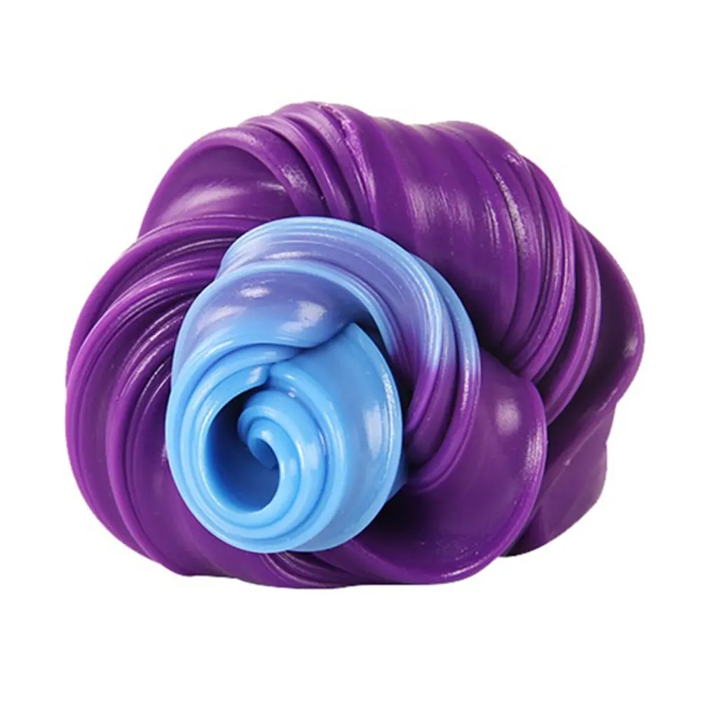 Purple to blue Глиняная грязь термохромный Немагнитный Пластилин меняющий Цвет Пластилин прыгающий Пластилин детские игрушки - Цвет: Purple to blue