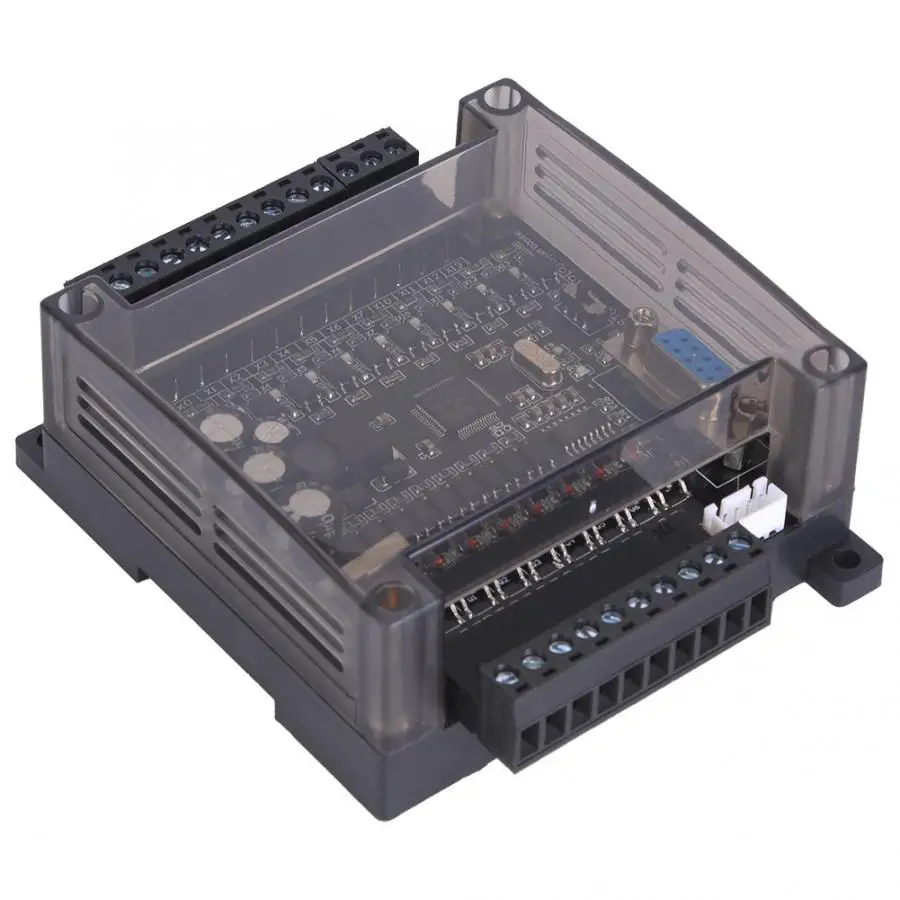 

PLC Programmable Controller Module Industrial Control Board FX1N 20MT Board Industrial Programmable Logic Controller with Brown