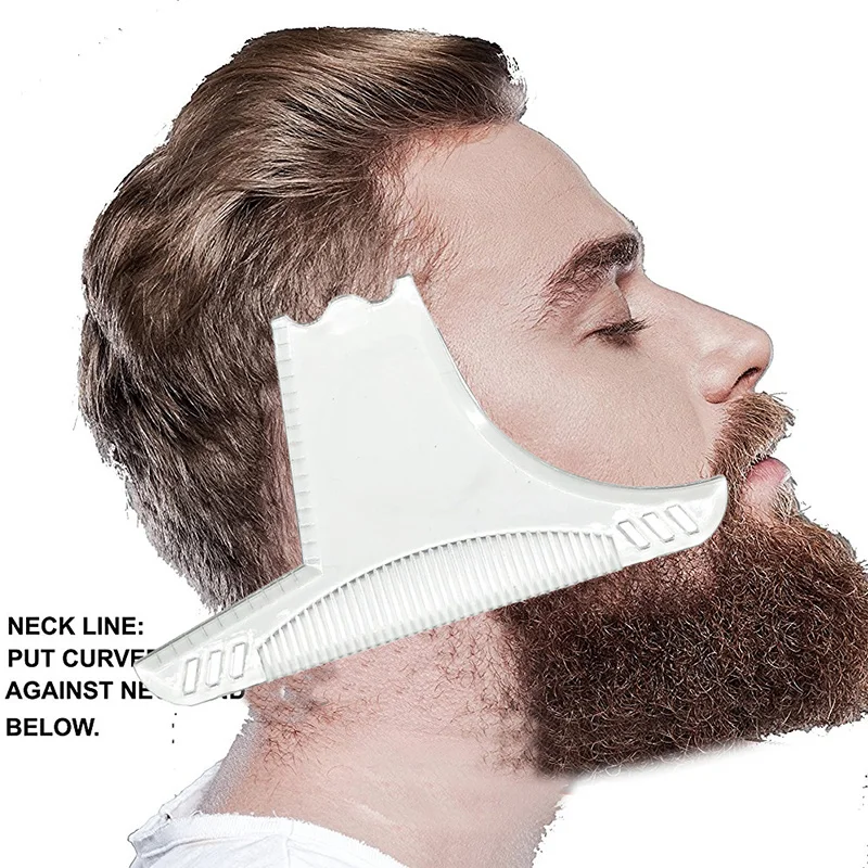 

New Beard Shaping Styling Template Beard Comb Men Shaving Tools ABS Comb for Hair Beard Trim Template Combs