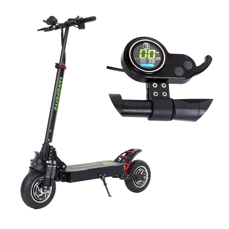 

2019 Version 20.8Ah 48V 800W*2 Double-drive Folding Electric Scooter Color Display DC Brushless Motor Electric Bike Bicycle