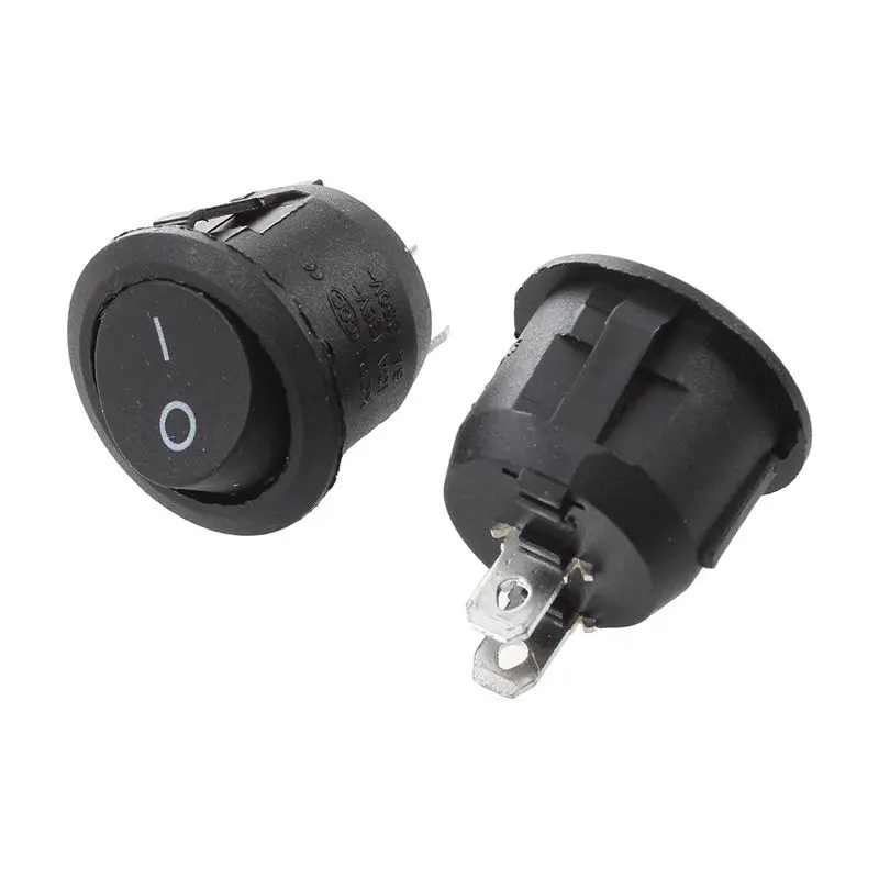 20 шт AC 250 V/6A 125 V/10A 2-контактный SPST I/O Панель крепление лодка кулисный переключатель