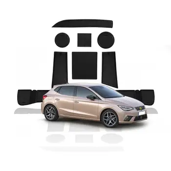 

RUIYA Door Groove Mat For Ibiza Type 6F 2018 2019 2020 Hatchback Anti-Slip Dust-Proof Gate Slot Pads Auto Interior Accessories