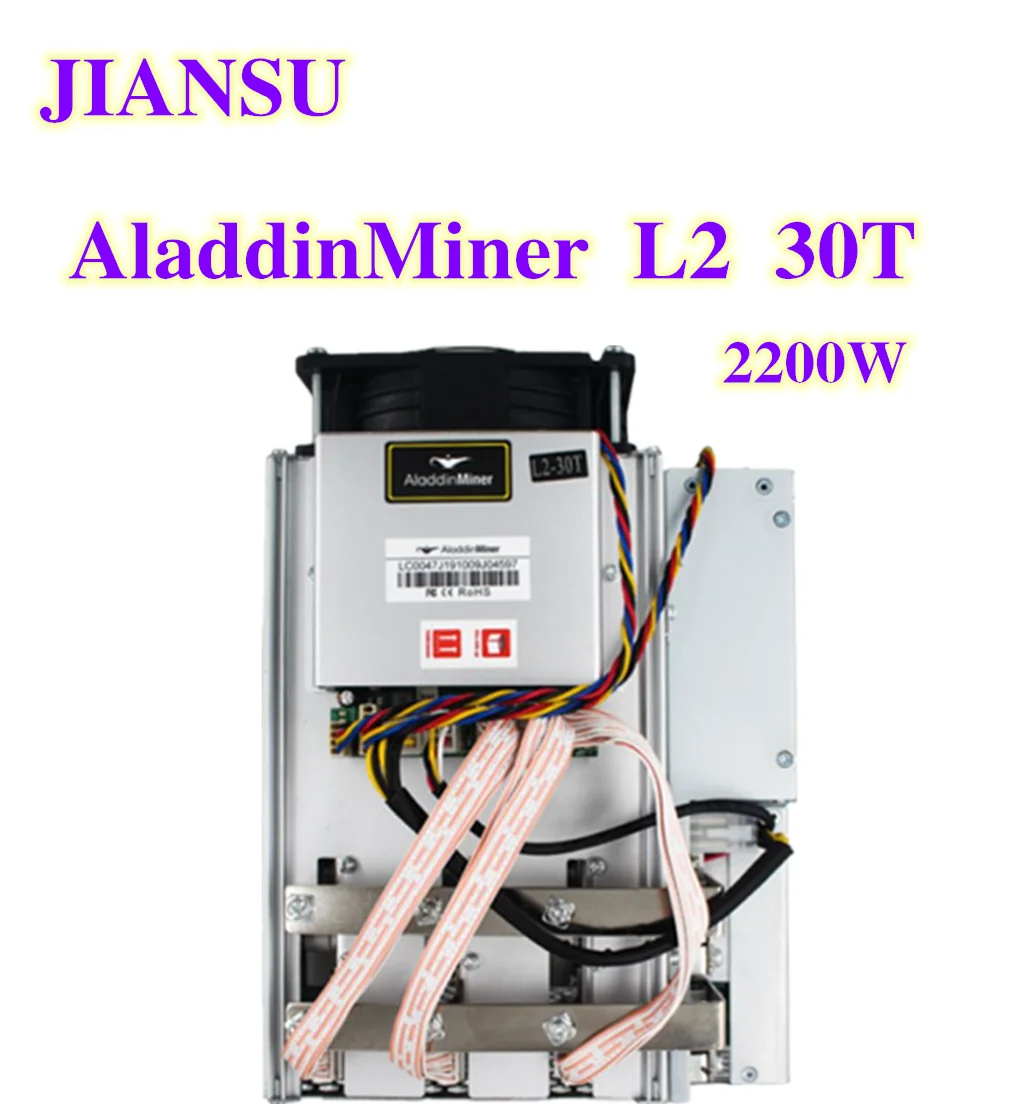 

Used AladdinMiner L2 30T±10% SHA256 Asic miner With PSU Economic Than A1 M20S M21S T2T Antminer S9 S17 T17 S19