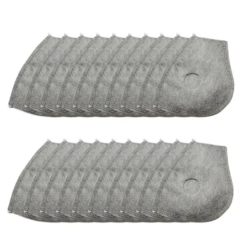 

20 PC Face Maske Replacement PM2.5 Activated Carbon Filter Dustproof Maske Mouth Mat Care Air Purifier Pad Set For Mesh Maske