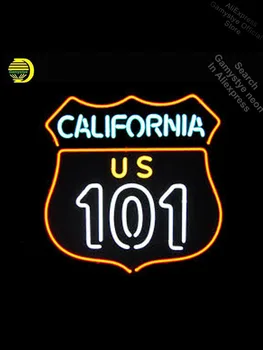 

CALIFORNIA 101 Neon Sign neon Signs Glass Tube neon lights Recreation Room Shops Display zipp lighter ub world series ohi state