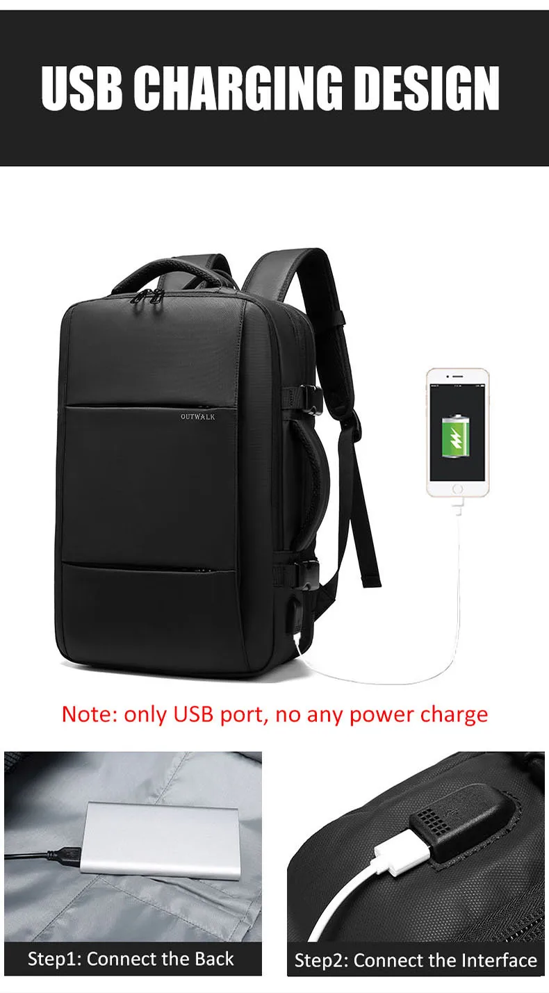 Многофункциональный мужской рюкзак, водонепроницаемые Рюкзаки, USB 15,6 дюймов, рюкзак для ноутбука для мужчин, большая многослойная дорожная мужская сумка Mochila