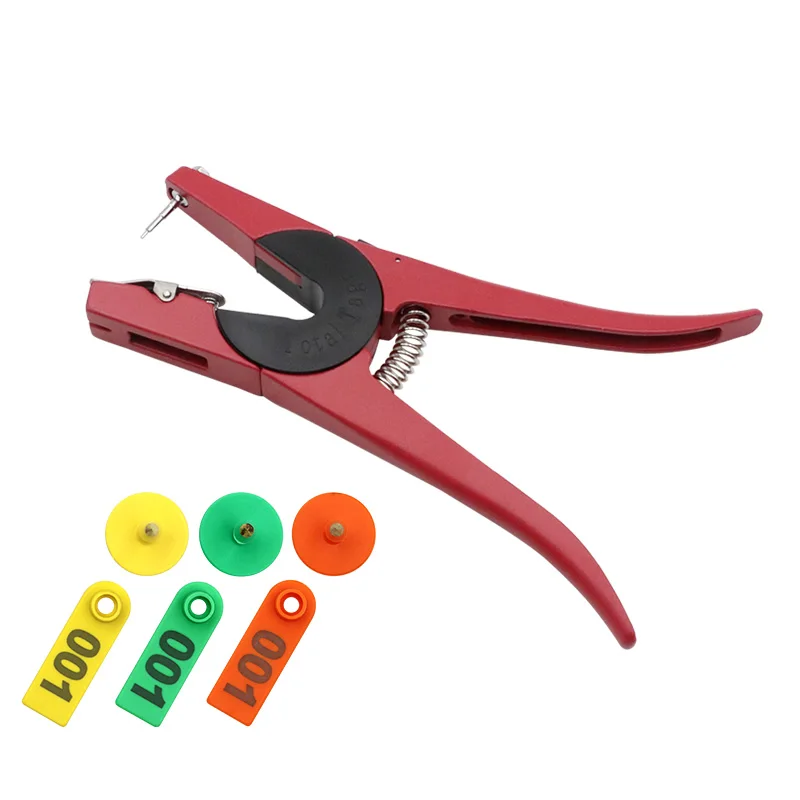 Cattle Livestock Ear Tag Applicator Cutter Pliers for Cow Pig Sheep Goat Identification Farm Animal Tag Pliers