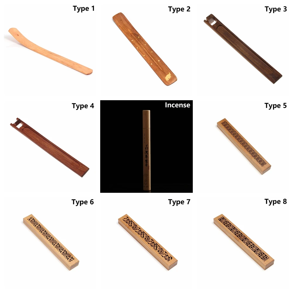 1 шт. Ретро Буддизм дерево, благовония держатель кадило Joss-палочка вставляется золоуловителя ароматерапия инструменты для украшения дома ремесел
