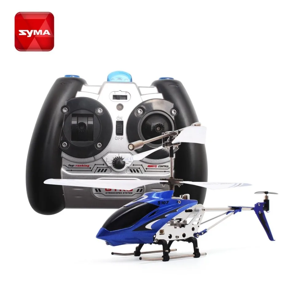 Syma S107G гироскоп металлический инфракрасный радиоприемник 3CH Мини вертолет Радиоуправляемый Летающий Дрон для игрушек подарок RTF