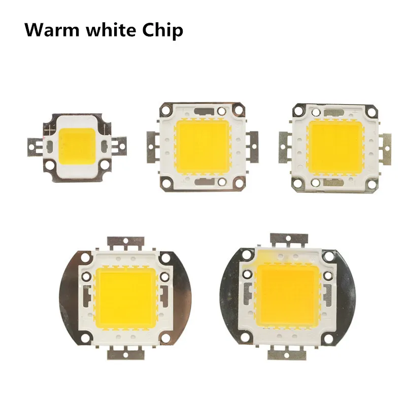 Светодиодный драйвер 10 Вт 20 Вт 30 Вт 50 Вт 100 Вт белый/теплый белый/крепление RGB блок питания бусы-прожекторы трансформатор освещения водонепроницаемый адаптер - Цвет: Only Warm White Chip
