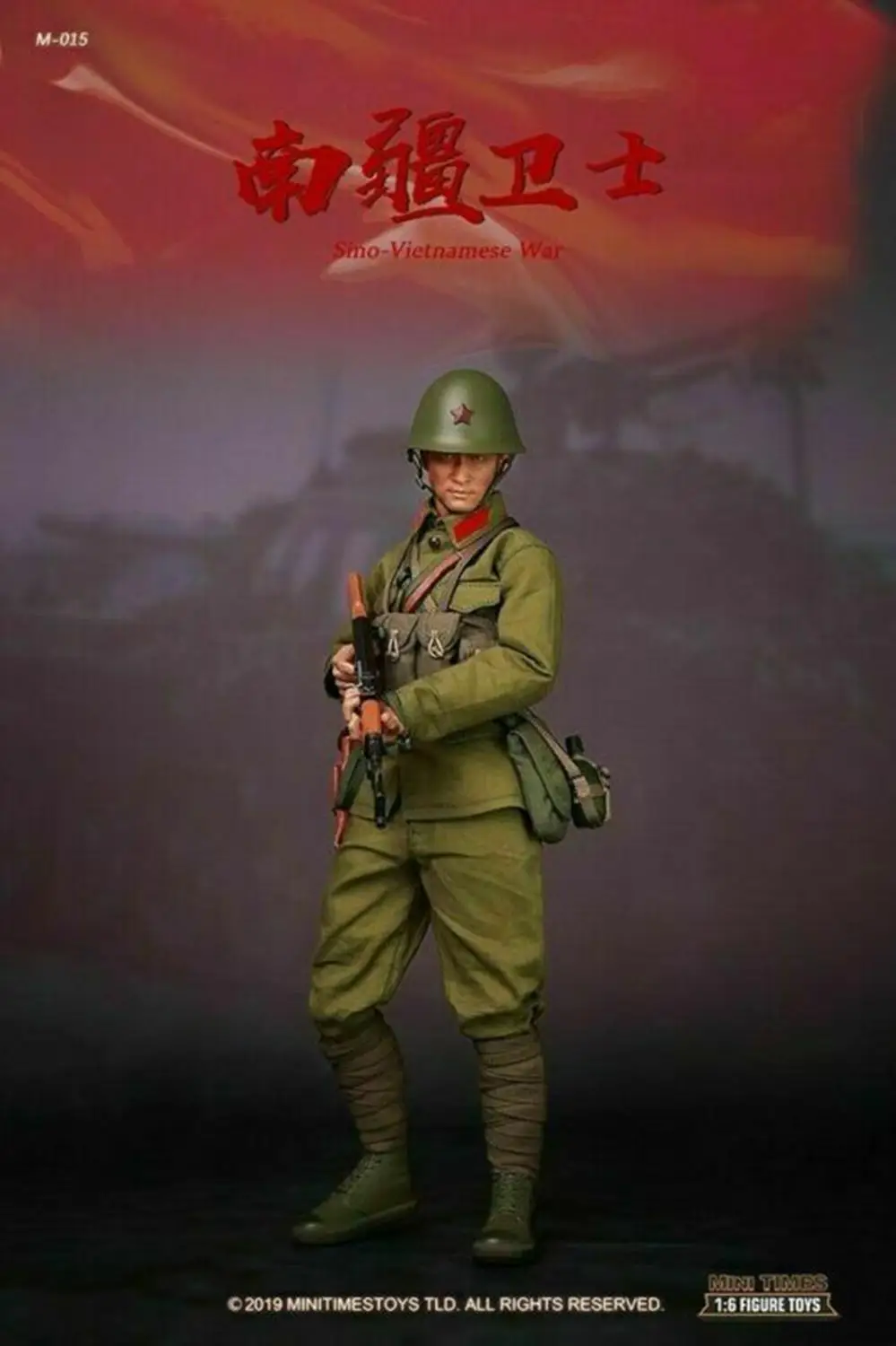 1/6 Scale Soldiers Model China PLA Sino-Vietnames War Head Carving Head Sculpt