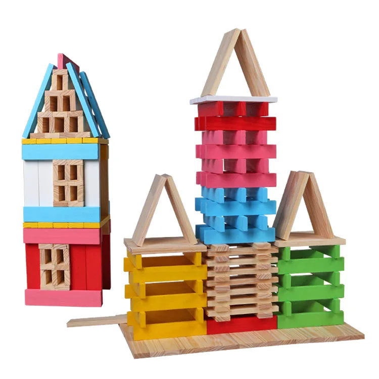 

Children'S Educational Toy 150 PCs Construction Building Blocks Article Architecture Stack-up sdip bang Heap Take Building Block