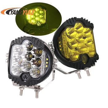 

5 inch Car Lights Led Bar Work Light Bar 50W White Yellow Fog Light Car LED Lamp Bulb for Trucks SUV ATV 4x4 4D