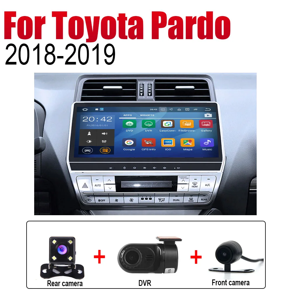 Android автомобильный gps Navi для Toyota Pardo LC950 Prado 950~ плеер навигация WiFi Bluetooth Мультимедиа система аудио - Цвет: Extra Items