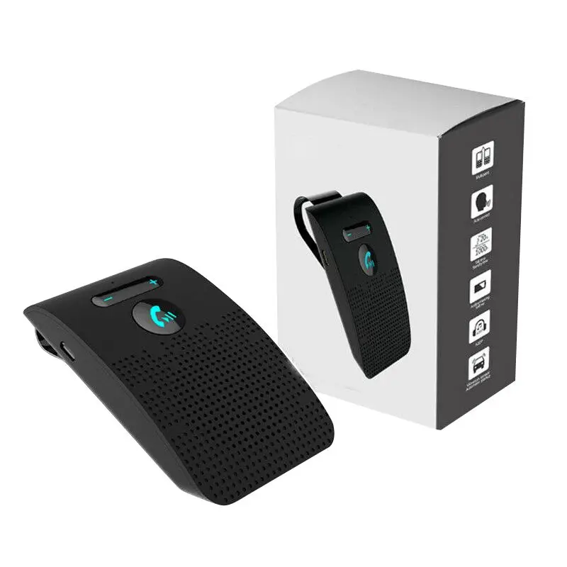 Bluetooth Handsfree автомобильный комплект солнцезащитный козырек клип беспроводной аудио приемник Громкая связь громкоговоритель музыкальный плеер
